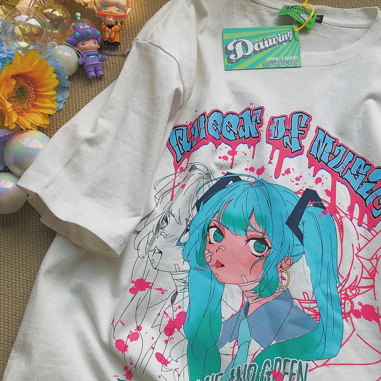 Queen of Music Hatsune Miku Oversized T-Shirt