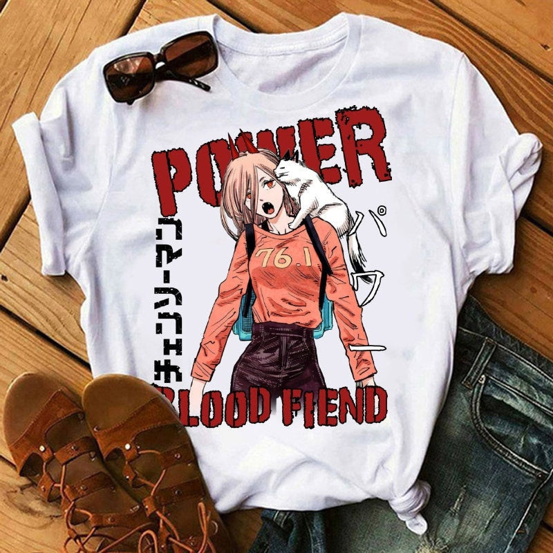 Power Blood Fiend Chainsaw Man Shirt